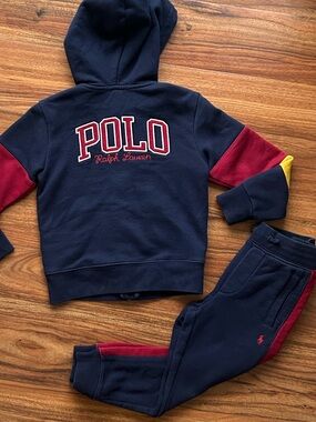 Polo Ralph Lauren boys sweatshirt sweatpants set size 4 4t